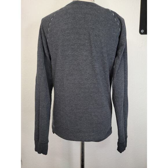 Lululemon Reversible Open Your Heart Striped Long Sleeve Top Sz Small White Gray - Picture 10 of 13